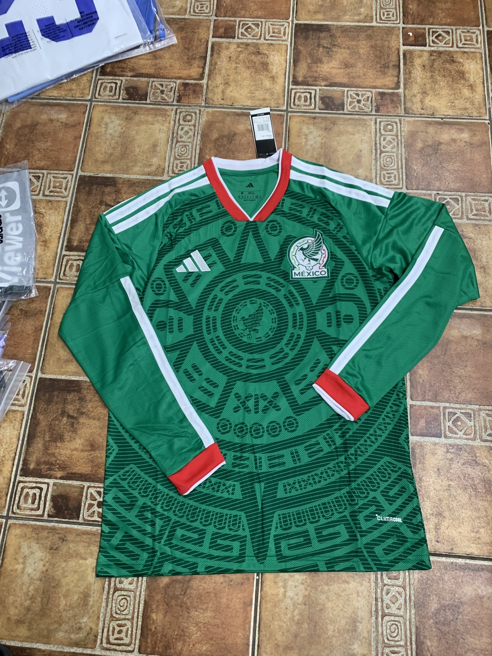 Adidas Mexico 2026 World Cup Long Sleeve Jersey Size M